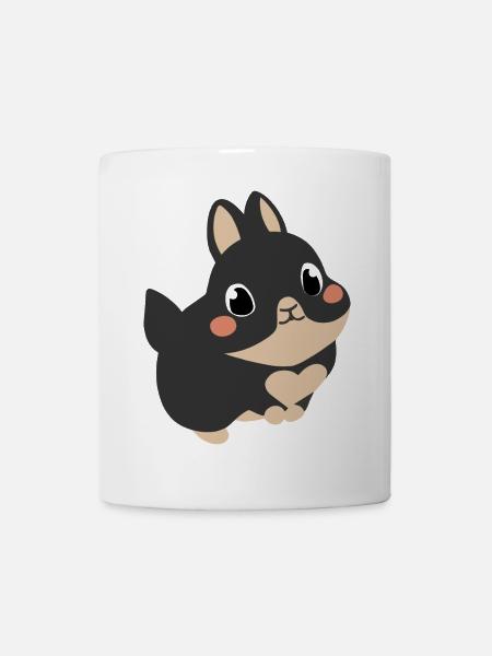 Petit lapin mignon avec cœur - Mug blanc - blanc
