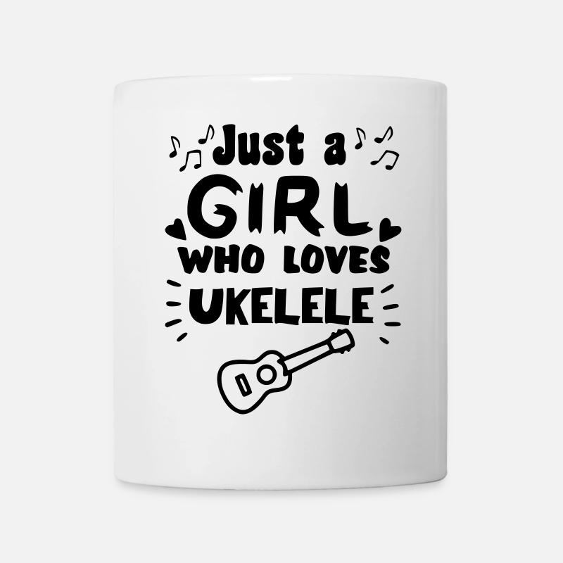 Nur ein Mädchen, das wirklich gerne Ukulele spielt * - Tasse - Weiß