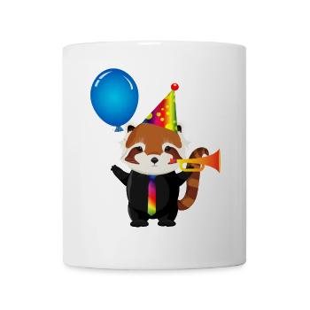 panda roux en costume pour carnaval et carnaval - Mug blanc - blanc - Devant