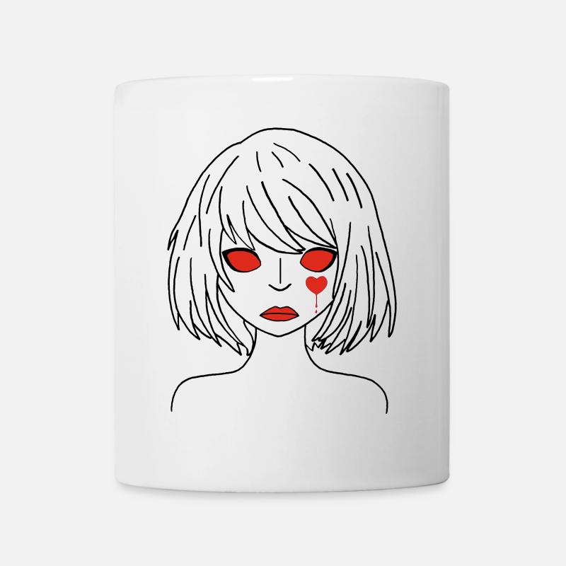 Coeur qui saigne - Mug blanc - blanc