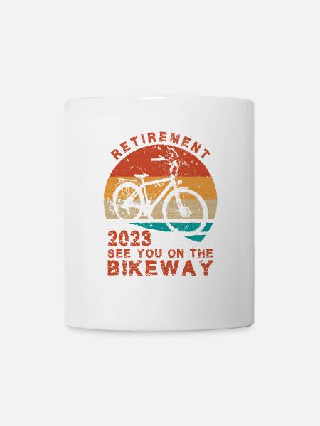 Pension Pension Pension 2023 Pensioner Cycling Vintage - Mug - white