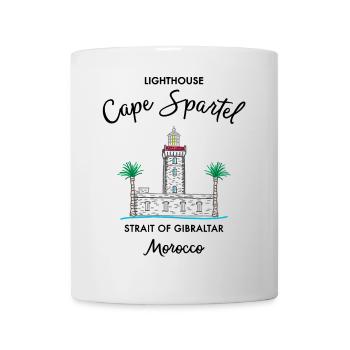 Morocco, Cape Spartel Lighthouse, Gibraltar - Mug - white - Front