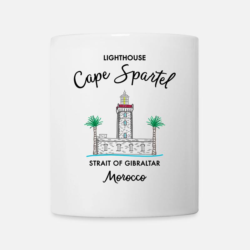 Marokko, Leuchtturm Kap Spartel, Gibraltar - Tasse - Weiß