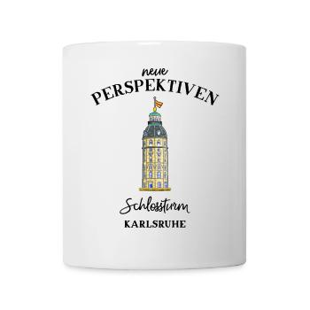 Karlsruhe Castle Tower, Baden-Württemberg - Mug - white - Front