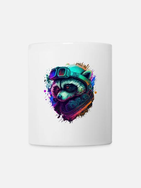 Raton Cosmo Néon Astral - Mug blanc - blanc