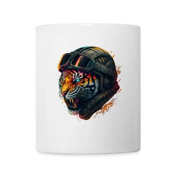 Tigre astronaute en casque - Mug blanc - blanc - Devant