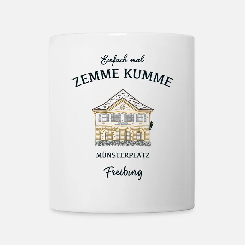 Freiburg, Münsterplatz, Alte Wache - Tasse - Weiß