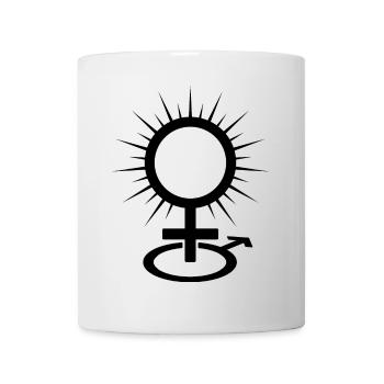 Symbole de la dominatrice et de la maîtresse - Mug blanc - blanc - Devant