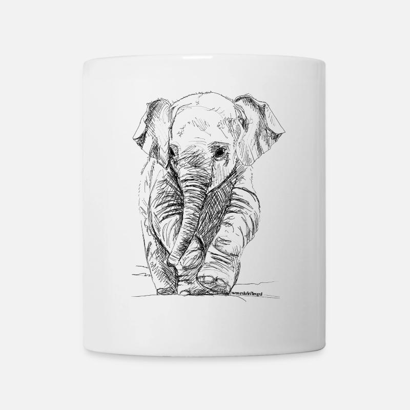 Elephant - Mug - white