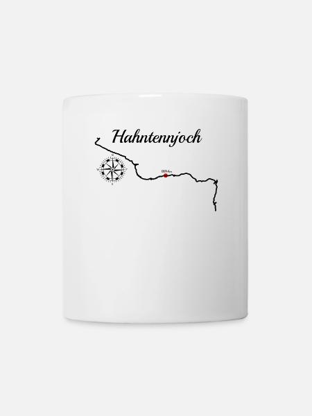 Hahntennjoch Serpentinen - Tasse - Weiß