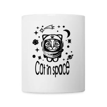 Chat dans l’espace - Mug blanc - blanc - Devant