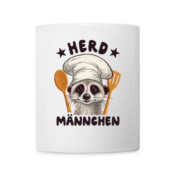 Herdmännchen Erdmännchen Koch - Tasse - Weiß - Vorne