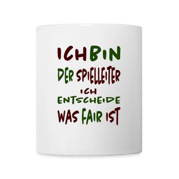 Mein Spiel, meine Regeln - Spielleiter T-Shirt - Tasse - Weiß - Vorne
