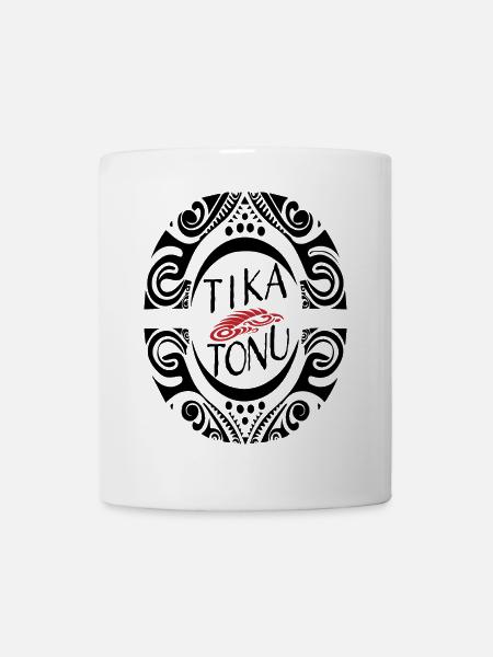 Tika Tonu Maori Design - Maori T-Shirt - Tasse - Weiß