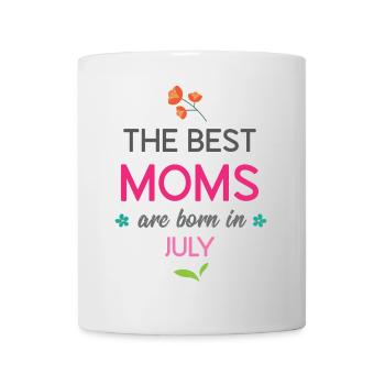 Die besten Mütter werden im Juli geboren - Tasse - Weiß - Vorne