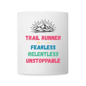 Trail Runner - Intrépide. Implacable. Imparable. - Mug blanc - blanc - Devant