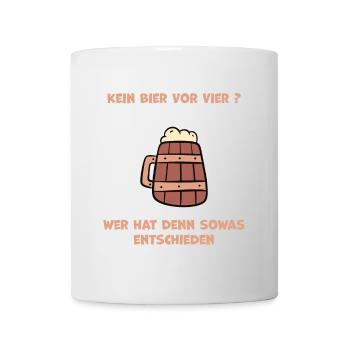 Craftbier Stilvolles Design für Bierliebhaber - Tasse - Weiß - Vorne