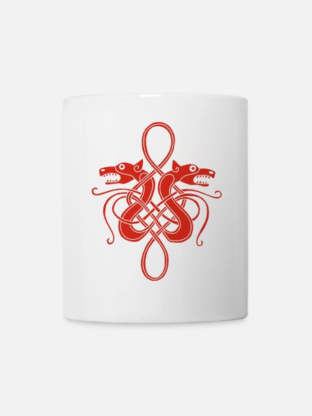 Rote Wikinger-Hydra - Tasse - Weiß