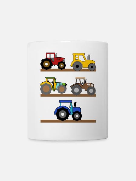 Landbouwmachines Tractor Biologische Boer Boer Plattelandsleven - Mok - wit