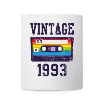 Cassette arc-en-ciel vintage 1993 - Mug blanc - blanc - Devant