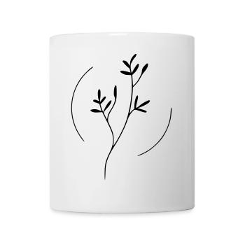 Branche en cercle - Mug blanc - blanc - Devant