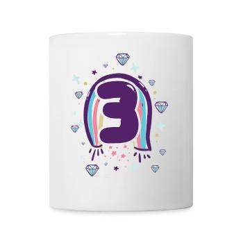 Three Rainbow Gem Emblem - Mug - white - Front