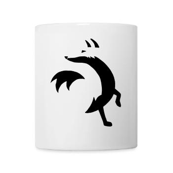Sketch of the black fox - Mug - white - Front