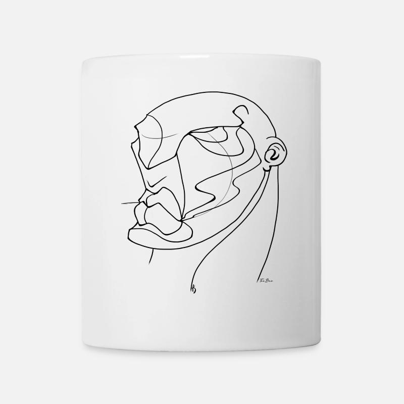 Ligne Face-T Bro - Mug blanc - blanc