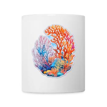 Korallen - Tasse - Weiß - Vorne