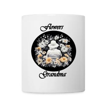 Mamie fleurie - Mug blanc - blanc - Devant