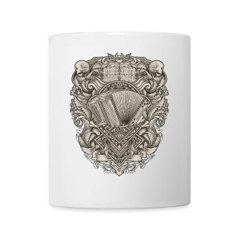 Steirische Harmonika Vintage Illu  | ZiachON! - Tasse - Weiß - Vorne