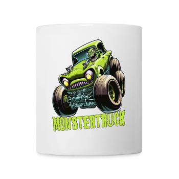 Monster Truck Comic Gift - Mug blanc - blanc - Devant