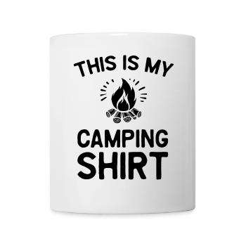 Ceci est ma chemise de camping - Mug blanc - blanc - Devant