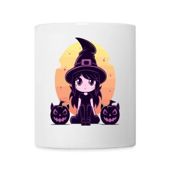 Funny Halloween Pumpkin & Zombie Shirt - Mug - white - Front