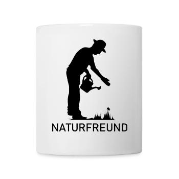 Naturfreund Gärtner Garten Arbeit Gießkanne Wiese - Tasse - Weiß - Vorne