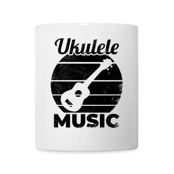 Ukulele Music - Mug - white - Front