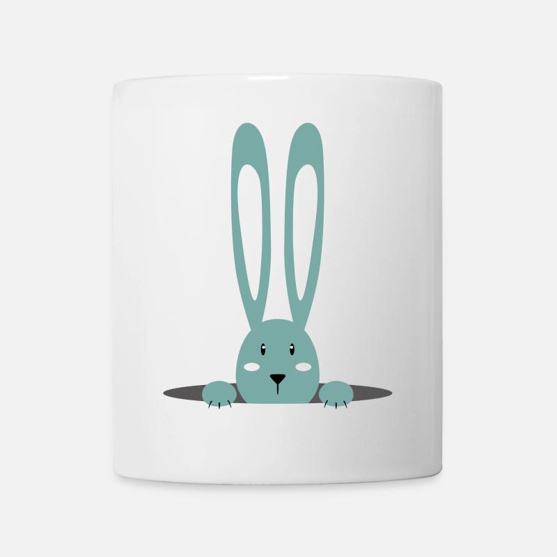 Funny Animals Rabbit Graphic - Mug - white
