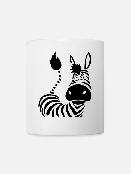 Rayures de zèbre - Mug blanc - blanc