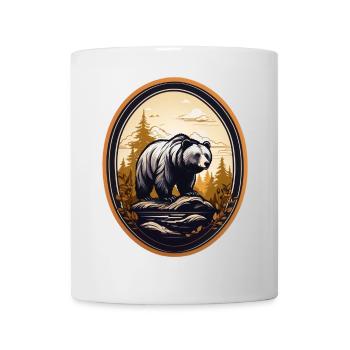 Brown bear - Mug - white - Front