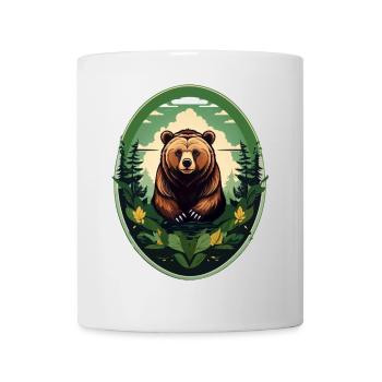 Brown bear - Mug - white - Front