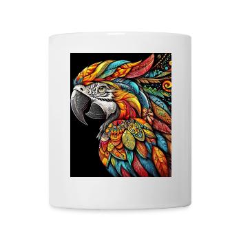 Papageien-Ara - Tasse - Weiß - Vorne