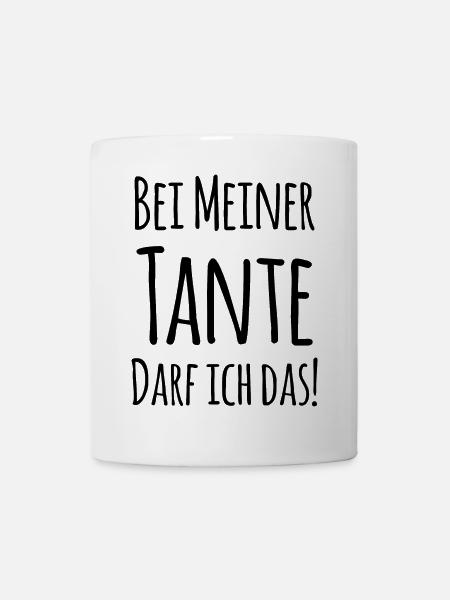 Bei Tante darf ich das! - Tasse - Weiß
