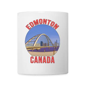 Edmonton, Canada - Mug blanc - blanc - Devant