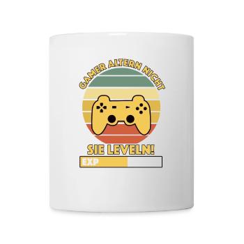 Retro Nacht Arcade Pad - Tasse - Weiß - Vorne