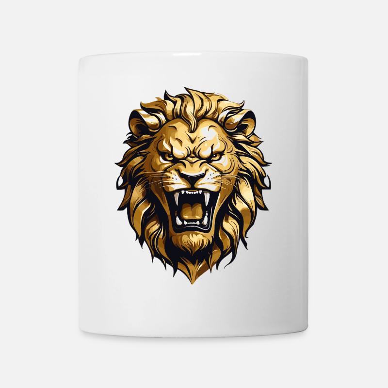 King Löwe - Tasse - Weiß