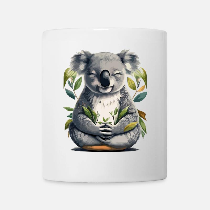 Koala Meditation - Tasse - Weiß
