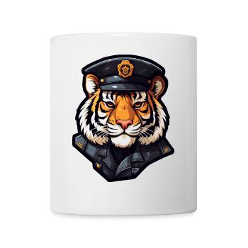 Tiger Policewoman - Mug - white - Front