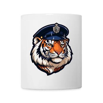 Tiger Policeman - Mug - white - Front
