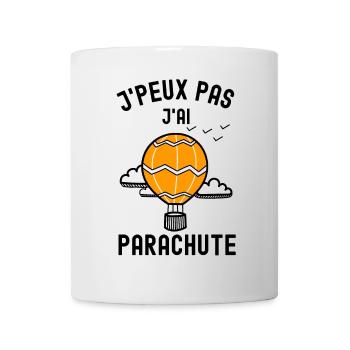 Orbe Orange Zigzag Géométrique - Mug blanc - blanc - Devant