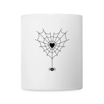 Spinne im Spinnennetz - Tasse - Weiß - Vorne